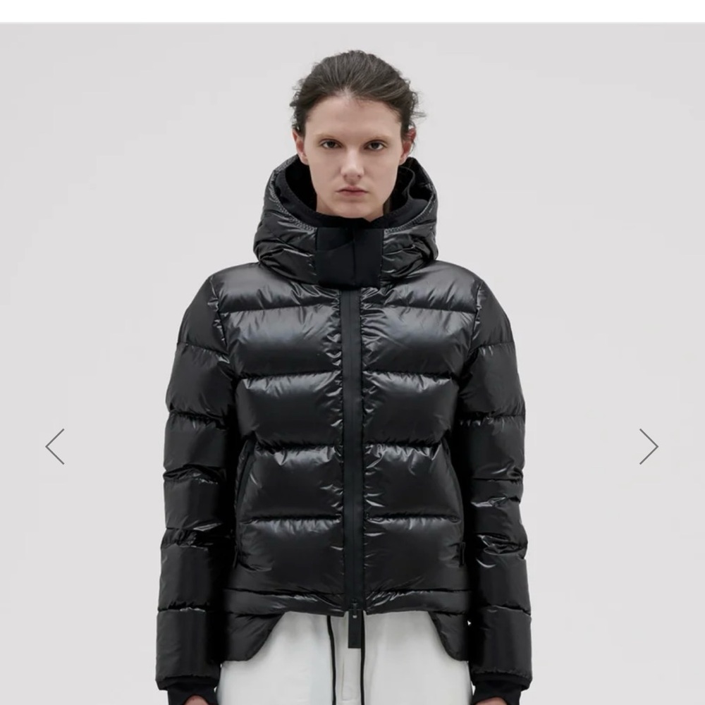 Leather Puffer Jacket for Women